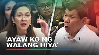 Walang hiya talaga ako Duterte tells Hontiveros after apologizing calling her sensitive [upl. by Dnilazor629]