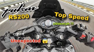 Pulsar RS200 Top Speed Test  Shocking Result 😳 [upl. by Wilkey717]