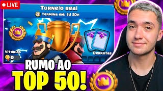 EM BUSCA DO EMOTE TOP 50 no TORNEIO DA EVOLUÇÃO DUPLA  Clash ao vivo [upl. by Sik]