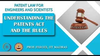 Understanding the Patents Act and the Rules [upl. by Higley428]