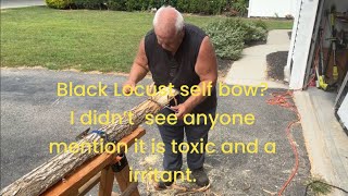 Part 1 Black Locust self bowI didn’t see anyone mention it is toxic and a irritant With Joe Z [upl. by Nojid]