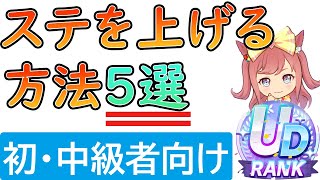 【ウマ娘】初中級者必見！「ステータスを上げる方法」5選！！ [upl. by Alvis]