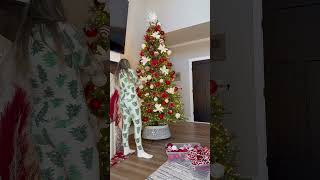 Let’s decorate one of my christmas trees  🎄❤️✨ christmastree christmas xmasdecor diy decor [upl. by Danzig56]