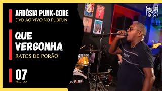 Banda Ardósia PunkCore  Que Vergonha Ratos de Porão AO VIVO [upl. by Aiken]