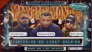 MAX PAIN MONDAY World Wide Wob RaverPoker Nick V amp Fadi  Commentary by David Tuchman [upl. by Willcox]