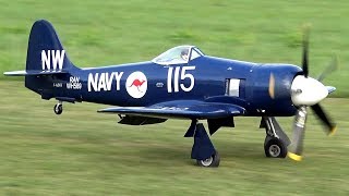 BEST SOUNDING RC PLANE EVER  SEA FURY WITH HUGE PROP [upl. by Latsyc]