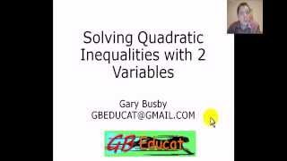 Solving Quadratic Inequalities with 2 Variables [upl. by Bick]