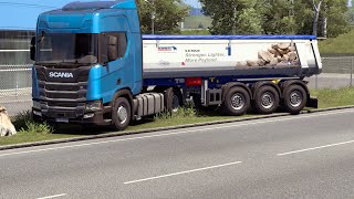 ETS 2  Scania R  Schmitz Cargobull Dump Trailer Vienna to Maribor Part 1 [upl. by Lenrow]