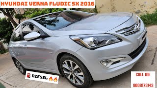 Verna fludic SX 2016 Diesel For Sale  Haniya Car Decors  Guntur [upl. by Gery299]