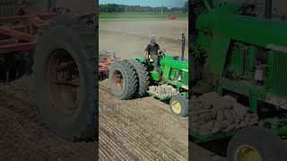 John Deere 4020 Disking [upl. by Ardnaiek]