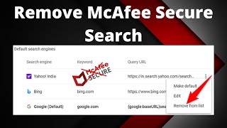 Change McAfee Secure Search [upl. by Nylrac240]