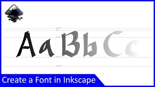 How to Create a Font in Inkscape [upl. by Nylad802]