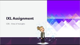 IXL C8S  Area of triangles [upl. by Okemak]