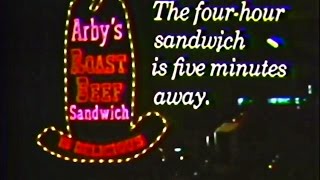 Arbys Restaurants The Four Hour Sandwich Is Only 5 minutes Away 1972 TV Commercial HD [upl. by Uolymme]