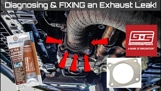 DIAGNOSING amp FIXING an Exhaust Leak  Subaru WRX 15 [upl. by Skier]