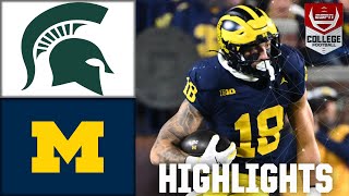 Michigan State Spartans vs Michigan Wolverines  Full Game Highlights  ESPN College Football [upl. by Aerdnahc]