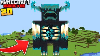 I Built a WARDEN STATUE in Minecraft Hardcore [upl. by Rolat715]