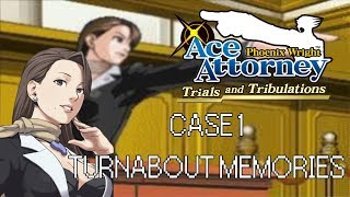 Phoenix Wright Ace Attorney Trials and Tribulations  Case 1 Turnabout Memories [upl. by Neuburger685]