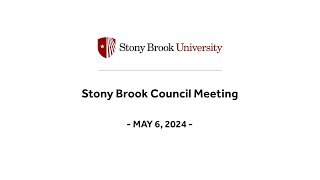 Stony Brook Council Meeting  May 2024 [upl. by Bernt]