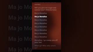 Lyrics of Monalisa by Sars Lojay Chris Brown lyrics afrohits music ytshorts trending [upl. by Ennadroj]