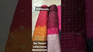 Bandhini sarees 1200 [upl. by Halyhs978]