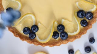 Creamy Lemon Tart Recipe  Delicious Homemade Dessert Tutorial [upl. by Hadnama]