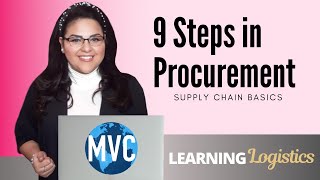 9 Steps in Procurement Supply Chain Basics [upl. by Iruam]