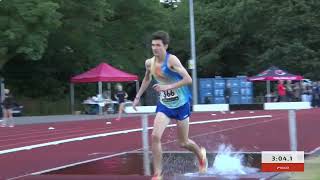 Mens 2000m Steeplechase A  British Milers Club Grand Prix  Birmingham University 2024 Full Race [upl. by Lehet]