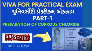 Viva For Practical Exam Part1  Preparation of Cuprous Chloride B Sc Sem5 [upl. by Mariand]