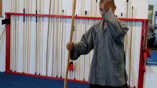 Wang Bo Staff Shaolin Monk Hawthorne CA [upl. by Otrevire]