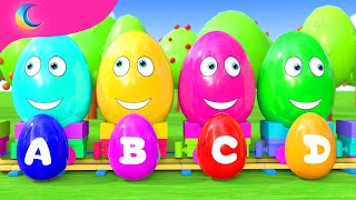 ABC Song with Balloons and Animals  BluLoo Nursery Rhymes amp Kids Songs [upl. by Adnarahs]