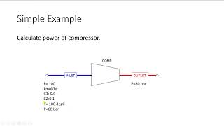 Aspen Plus Simple example Compressor [upl. by Haramat]