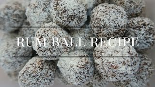 CHRISTMAS CHOCOLATE RUM BALL RECIPE [upl. by Neelyk]