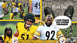 Fights Herbig Training With James Harrison  More Steelers Training Camp News [upl. by Valencia]