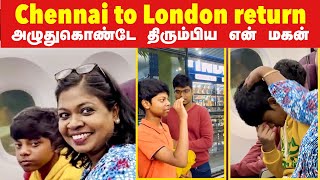 மனசே இல்லாம லண்டனுக்கு திரும்புனோம்அண்ணி கொடுத்த farewell விருந்து Chennai to London return [upl. by Naimerej]