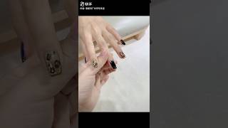 甜酷豹纹美甲教程 美甲 高级感美甲 猫眼美甲 nails 指甲 nailart naildesign [upl. by Liarret]