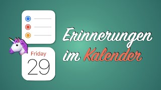 🍎 Erinnerungen im Kalender anzeigen [upl. by Jaquiss]