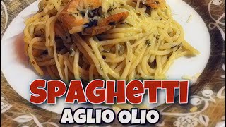 Spaghetti Aglio Olio Seafood Recipe [upl. by Zacharie]