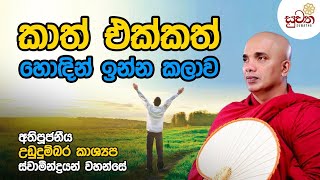 කාත් එක්කත් හොඳින් ඉන්න කලාව  Ven Ududumbara Kashyapa Thero Suwatha [upl. by Avie399]