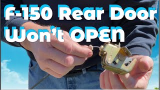 How to Replace Rear Door Latch Assembly on Ford F150 [upl. by Drhcir756]