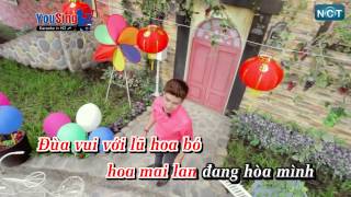 Karaoke Con Bướm Xuân  Hồ Quang Hiếu Beat [upl. by Konstance]