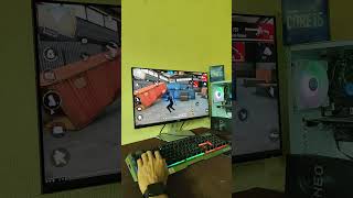 😎🔥 FREE FIRE PC HANDCAM VIDEO ⚡😱  trending shorts freefire [upl. by Anaeerb]