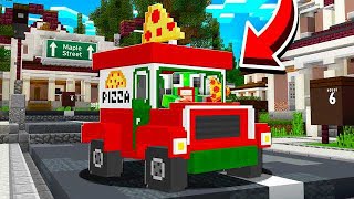 DELIVERING PIZZA IN MINECRAFT WORKING AT PIZZA PLACE [upl. by Rannug439]