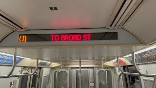 BMT Nassau St Line R143 J Train Jamaica Center to Broad St [upl. by Akahc]