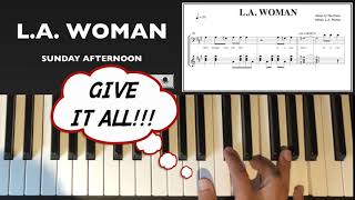 L A Woman  The Doors How to play it on piano part 1 [upl. by Mauceri823]