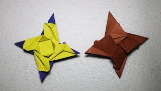 Make Your Own AWESOME Paper Ninja Star in Minutes [upl. by Ioyal]