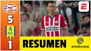 PARTIDAZO y DOBLETE de HIRVING LOZANO para darle la VICTORIA al PSV ante RKC WAALWIJK  Eredivise [upl. by Khalid]