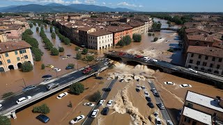 Italy is under water Cars and people stranded flash floods in Savona [upl. by Lu608]