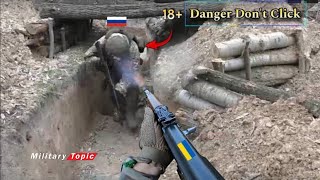 Horrible GoPro Moments Ukrainian Army Overran Russian Soldier in Kharkiv Trench [upl. by Katlaps485]