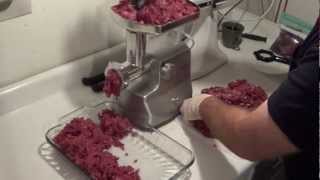 Meat Processing at Home Grinder to Bags Part III final part [upl. by Noired67]